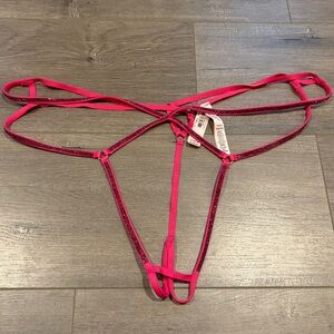 Sparkly Cutout Pink Panty